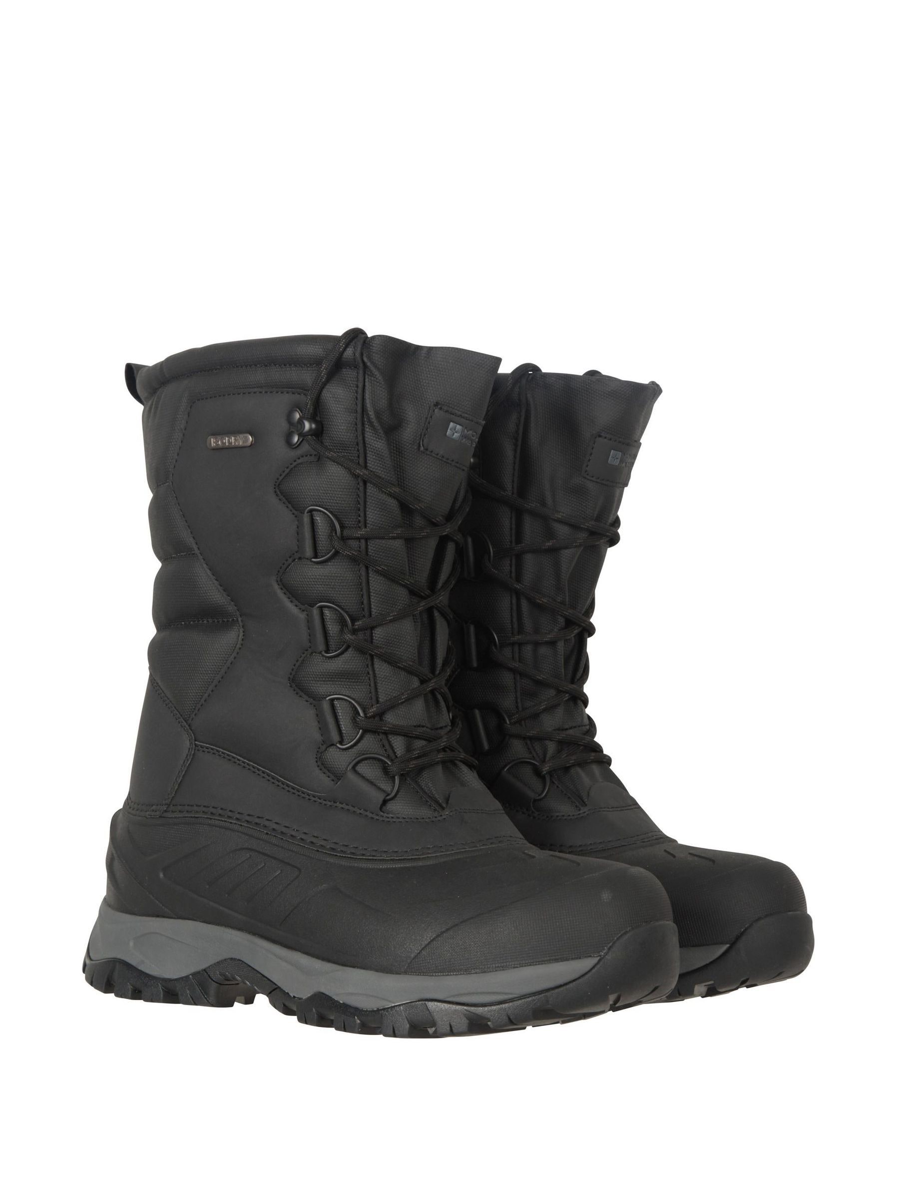Mountain Warehouse Black Nevis Extreme Mens Waterproof Snow Boots
