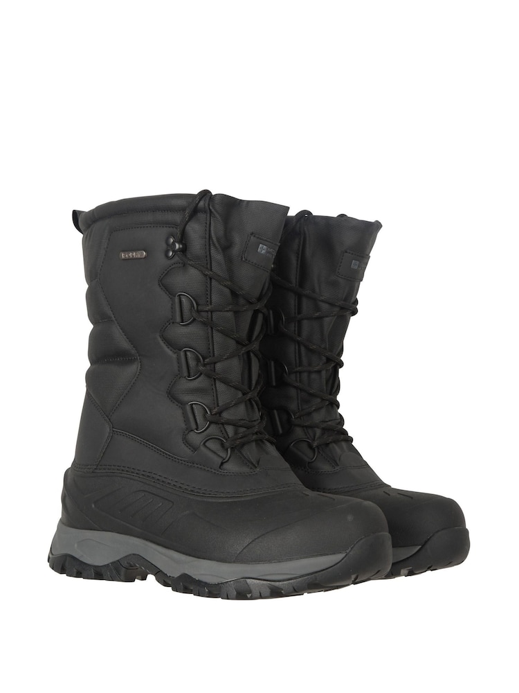 Mountain Warehouse Black Nevis Extreme Mens Waterproof Snow Boots - Image 1 of 6