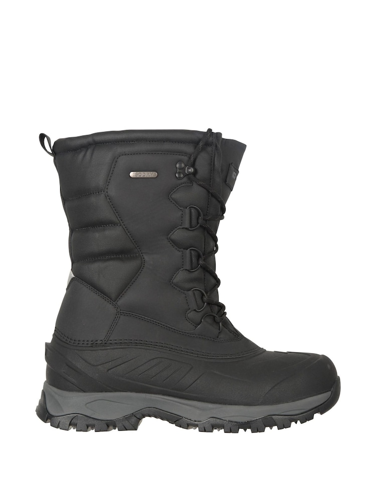 Mountain Warehouse Black Nevis Extreme Mens Waterproof Snow Boots - Image 2 of 6