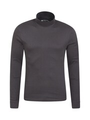 Mountain Warehouse Grey Mens Meribel Thermal 100% Cotton Top - Image 1 of 5