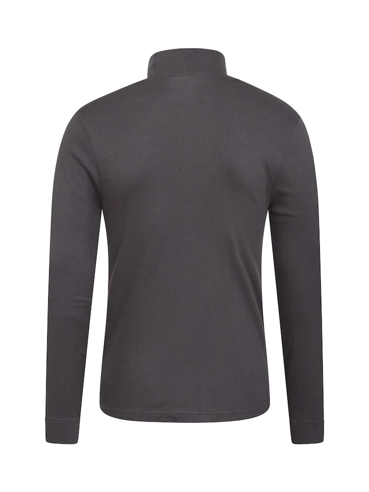 Mountain Warehouse Grey Mens Meribel Thermal 100% Cotton Top - Image 2 of 5