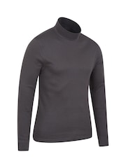 Mountain Warehouse Grey Mens Meribel Thermal 100% Cotton Top - Image 3 of 5