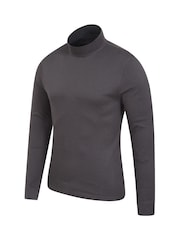 Mountain Warehouse Grey Mens Meribel Thermal 100% Cotton Top - Image 4 of 5