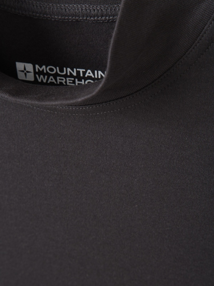 Mountain Warehouse Grey Mens Meribel Thermal 100% Cotton Top - Image 5 of 5