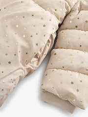 Cream Shower Resistant Foil Skirted Coat (3mths-7yrs) - Image 11 of 13