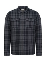 Mountain Warehouse Grey Mens Stream II Fleece Lined Flannel 100% Cotton Shirt - Image 2 of 6