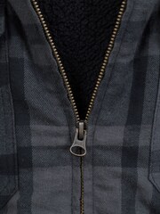 Mountain Warehouse Grey Mens Stream II Fleece Lined Flannel 100% Cotton Shirt - Image 6 of 6