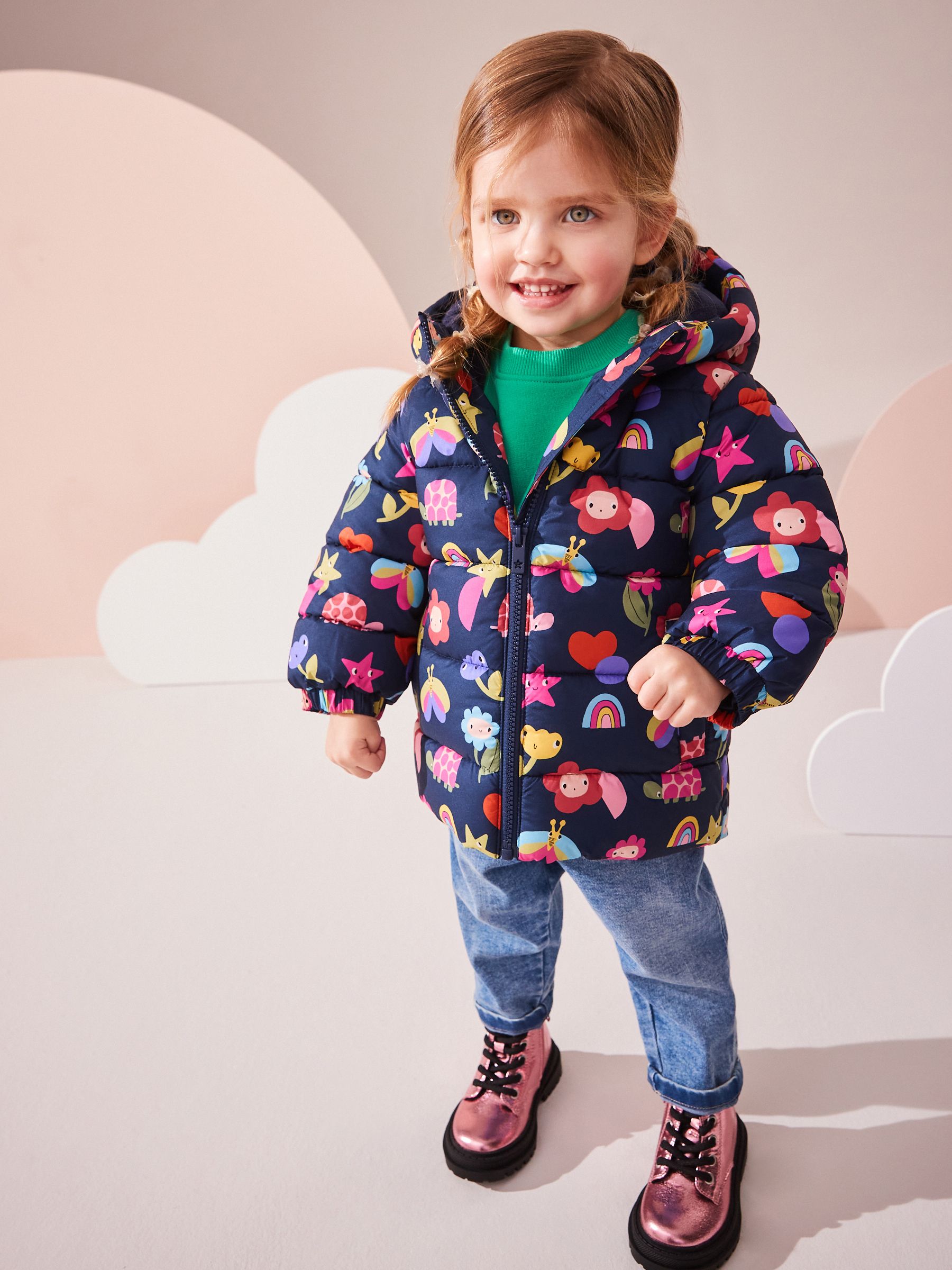 Next navy padded coat sales