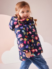 Navy Character Shower Resistant Fleece Lined Hooded Padded Coat (3mths-7yrs) - Image 2 of 11