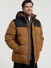 Mountain Warehouse Natural Mens Snow Padded Jacket - Image 1 of 8