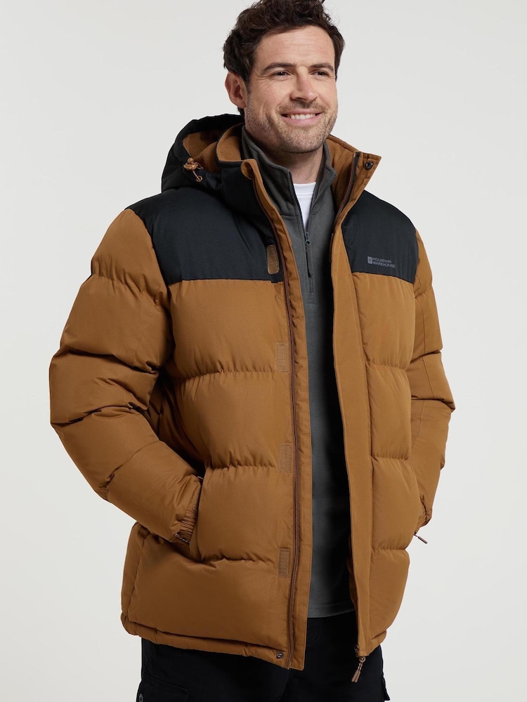 Mountain Warehouse Natural Mens Snow Padded Jacket - Image 1 of 8