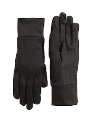 Mountain Warehouse Black Mens Grippi Lining Gloves - Image 1 of 4