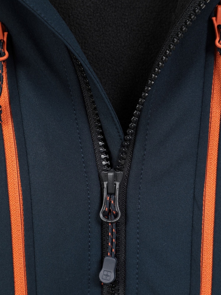 Mountain Warehouse Blue Navy Radius Mens Water-Resistant Softshell Jacket - Image 5 of 5