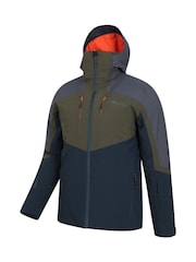 Mountain Warehouse Green Mens Anton Waterproof Ski Jacket - Image 4 of 6