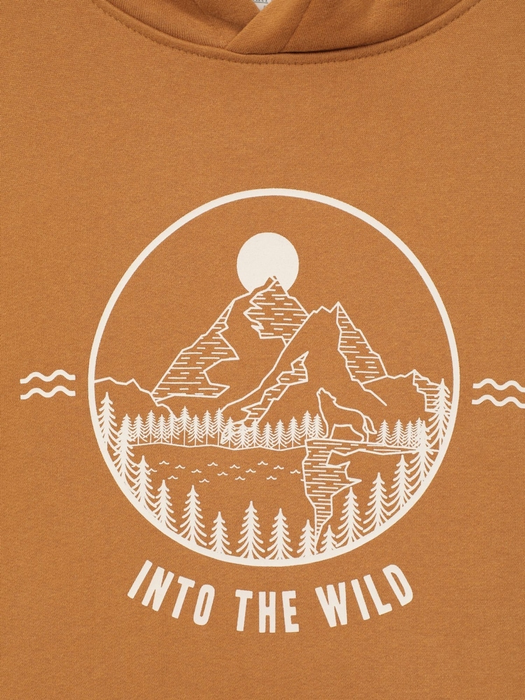 Mountain Warehouse Yellow Into The Wild Mens Hoodie - Image 6 of 6