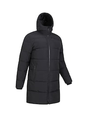Mountain Warehouse Black Vortex Mens Longline Padded Jacket - Image 5 of 7