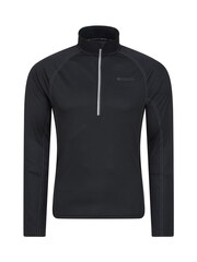 Mountain Warehouse Black Mens Approach Lightweight Active Midlayer Fleece - Image 1 of 5