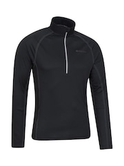 Mountain Warehouse Black Mens Approach Lightweight Active Midlayer Fleece - Image 3 of 5