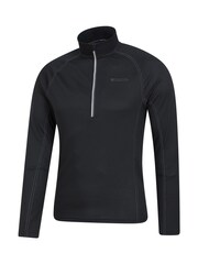 Mountain Warehouse Black Mens Approach Lightweight Active Midlayer Fleece - Image 4 of 5