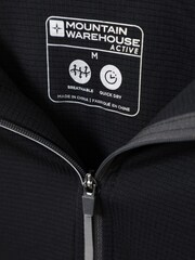 Mountain Warehouse Black Mens Approach Lightweight Active Midlayer Fleece - Image 5 of 5