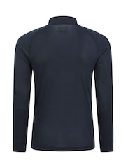Mountain Warehouse Dark Blue Mens Talus Quarter Zip Thermal Top - Image 7 of 9