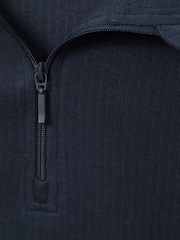 Mountain Warehouse Dark Blue Mens Talus Quarter Zip Thermal Top - Image 9 of 9