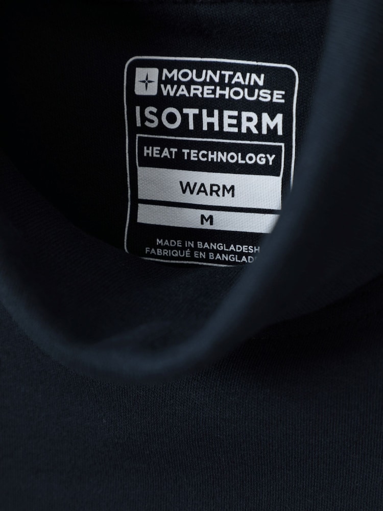 Mountain Warehouse Blue Mens Meribel Thermal 100% Cotton Top - Image 4 of 4