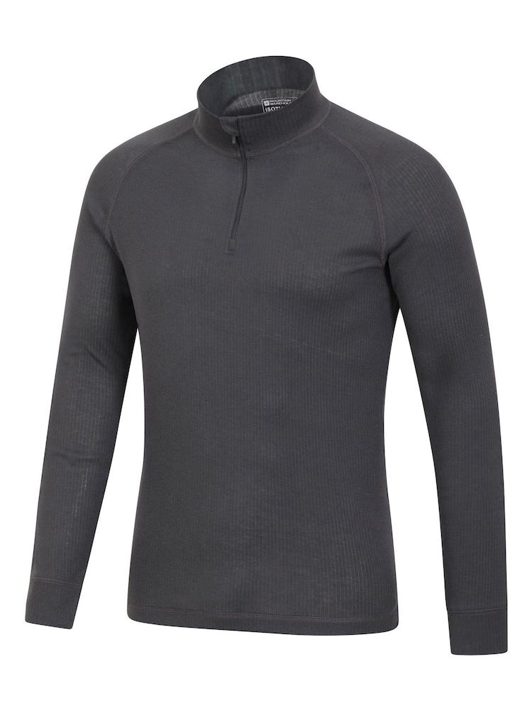 Mountain Warehouse Grey Mens Talus Quarter Zip Thermal Top - Image 6 of 6