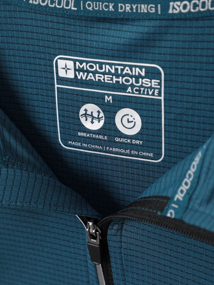 Mountain Warehouse Blue Mens Approach Lightweight Active Midlayer Fleece - Image 6 of 6