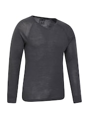 Mountain Warehouse Grey Mens Merino V-Neck Thermal Top - Image 2 of 4