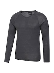 Mountain Warehouse Grey Mens Merino V-Neck Thermal Top - Image 3 of 4