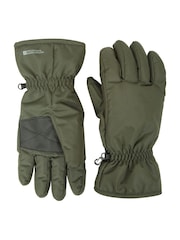 Mountain Warehouse Green Mens Fleece Lined Snow Ski Gloves - Image 1 of 7