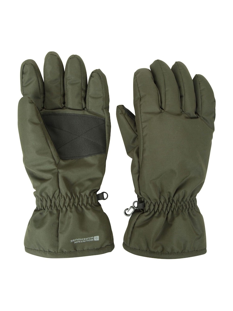 Mountain Warehouse Green Mens Fleece Lined Snow Ski Gloves - Image 2 of 7