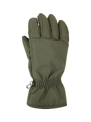 Mountain Warehouse Green Mens Fleece Lined Snow Ski Gloves - Image 3 of 7