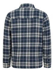 Mountain Warehouse Blue Mens Pinn Borg Lined Flannel 100% Cotton Shirt - Image 5 of 6