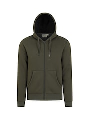 Mountain Warehouse Green Dalton Mens Borg Lined Hoodie - Image 1 of 5