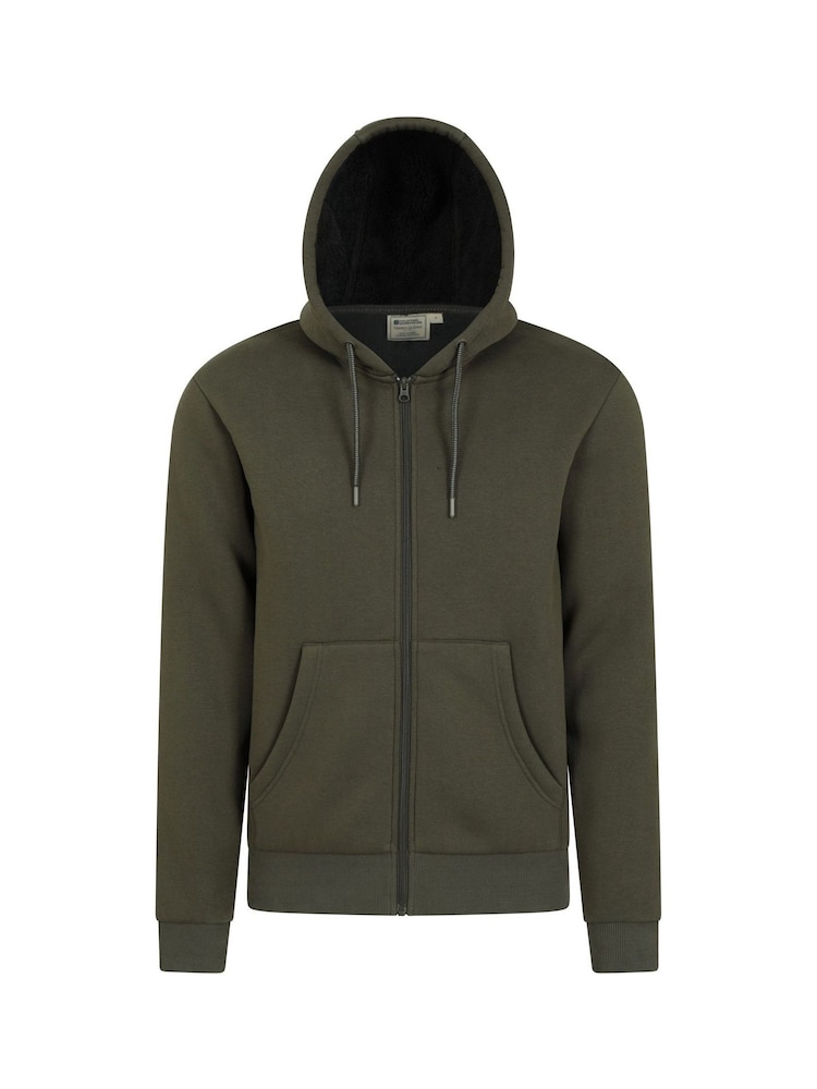 Mountain Warehouse Green Dalton Mens Borg Lined Hoodie - Image 1 of 5