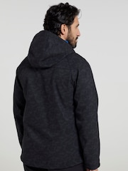 Mountain Warehouse Black Exodus Mens Showerproof Softshell Jacket - Image 2 of 7