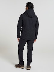 Mountain Warehouse Black Exodus Mens Showerproof Softshell Jacket - Image 4 of 7