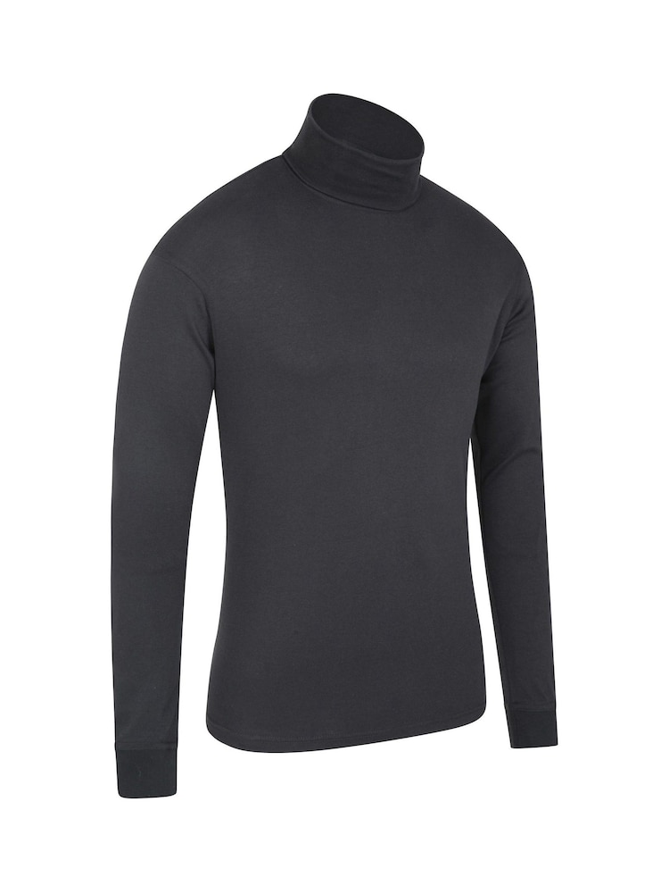Mountain Warehouse Black Mens Meribel 100% Cotton Thermal Multipack Top - Image 3 of 5