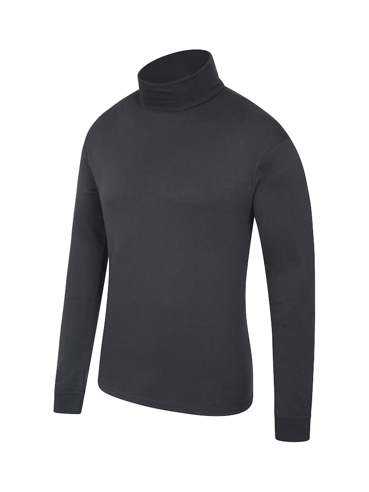 Mountain Warehouse Black Mens Meribel 100% Cotton Thermal Multipack Top - Image 4 of 5