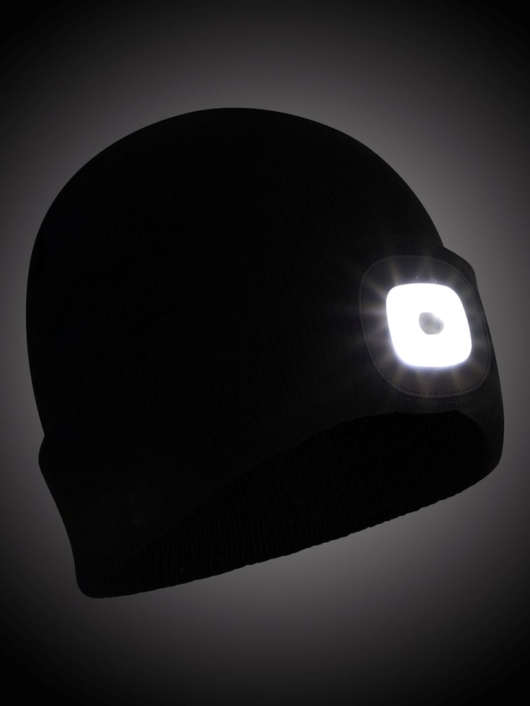Mountain Warehouse Black Mens Highlands Light Up Beanie - Image 7 of 7