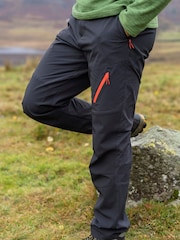 Mountain Warehouse Black Mens Forest Water Resistant Trekking Trousers - Image 1 of 10