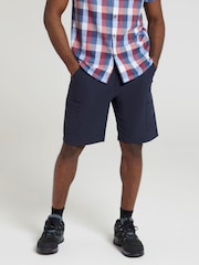 Mountain Warehouse Blue Mens Trek Walking Shorts - Image 1 of 5