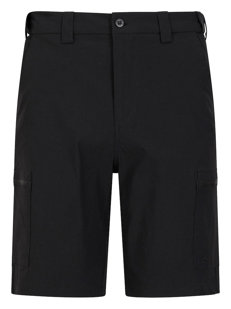 Mountain Warehouse Black Tropical Printed Mens Short Sleeved Shorts - Image 1 of 4