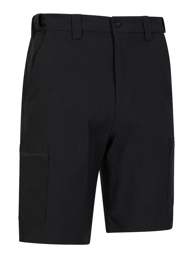 Mountain Warehouse Black Tropical Printed Mens Short Sleeved Shorts - Image 2 of 4