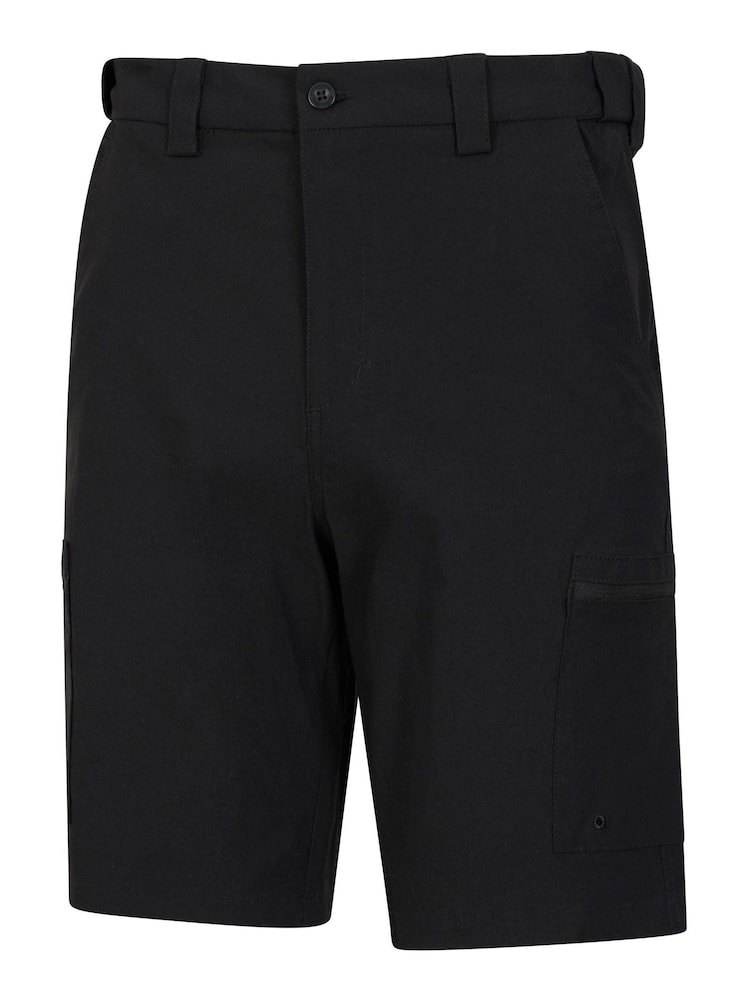 Mountain Warehouse Black Tropical Printed Mens Short Sleeved Shorts - Image 4 of 4