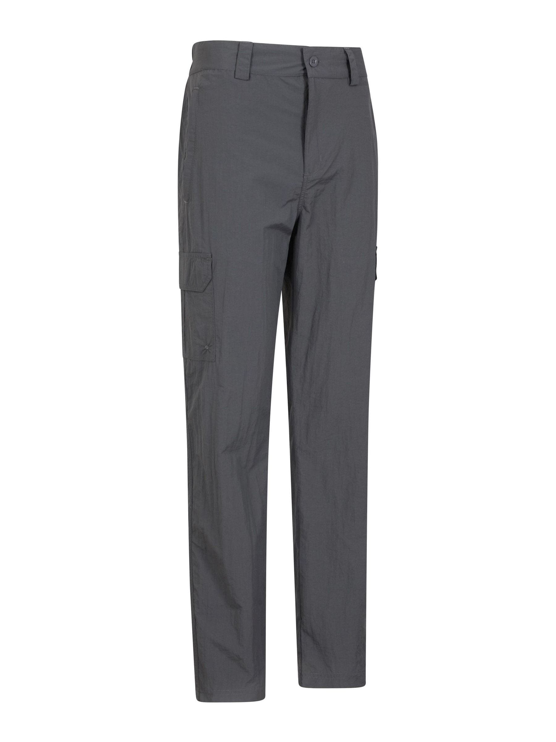 Buy Mountain Warehouse Grey Mens Explore Trousers with UV