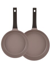 Bergner Set of 2 Brown Gastro Cast Aluminium Frying Pans - Image 3 of 4