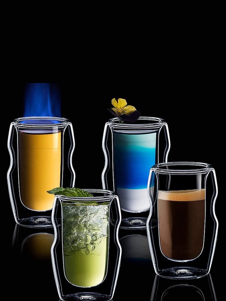 Bergner Set of 4 Double Walled Shot Glasses - Image 1 of 4